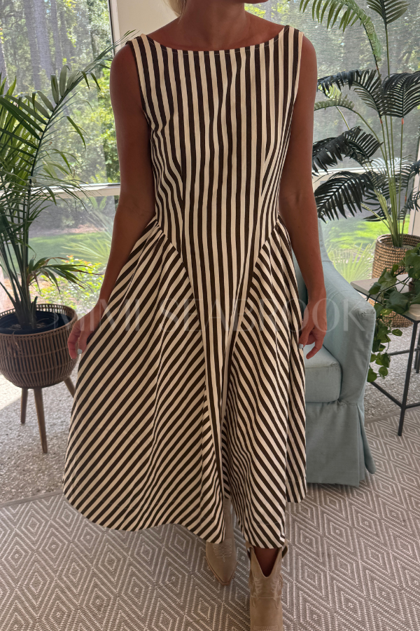 Esham dress, brown