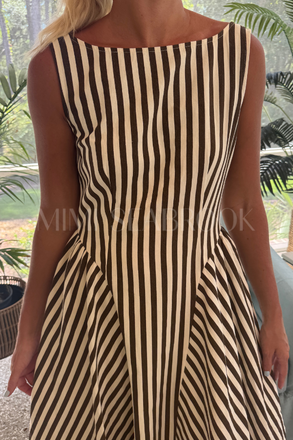 Esham dress, brown