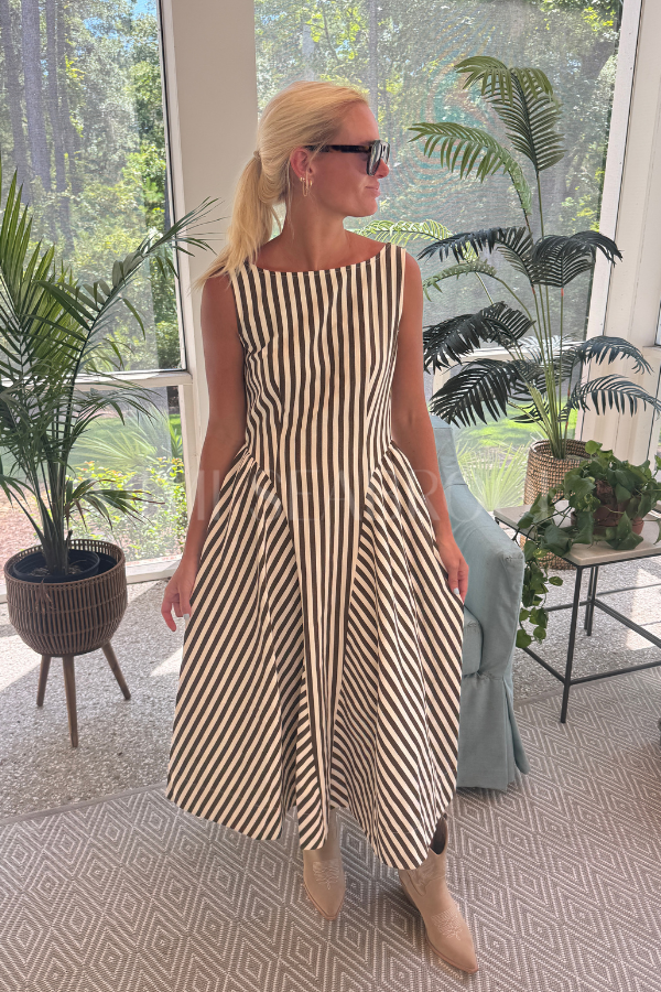 Esham dress, brown