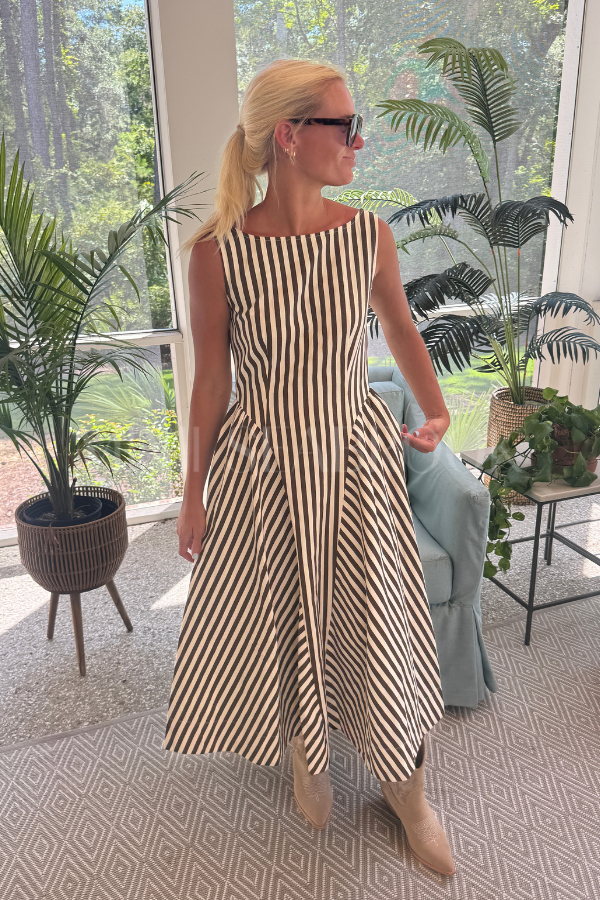 Esham dress, brown