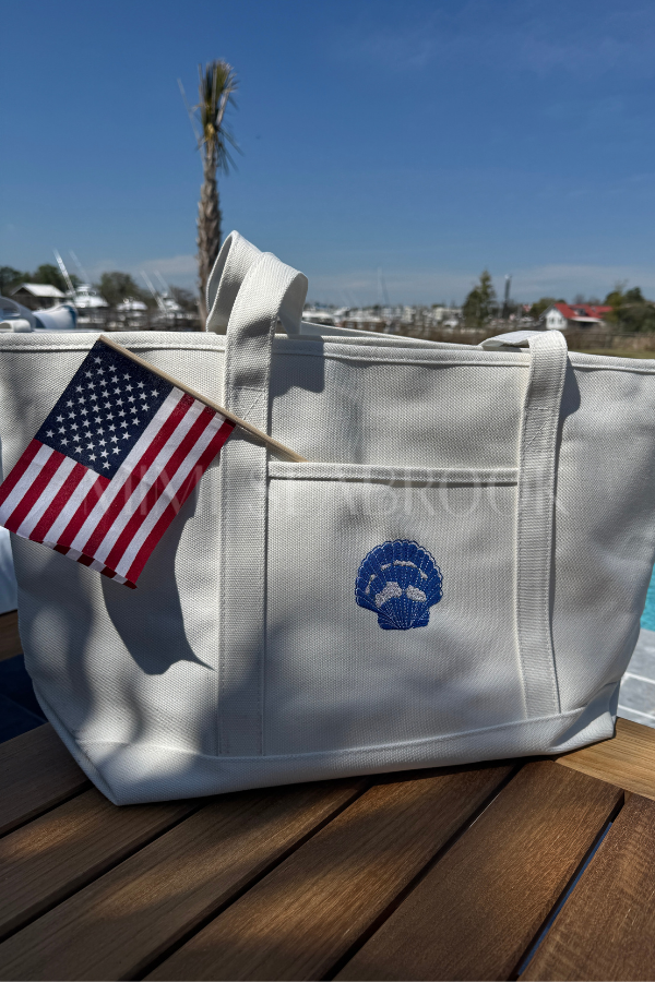 Lowcountry Tote Bag by Mimi Seabrook, Shell