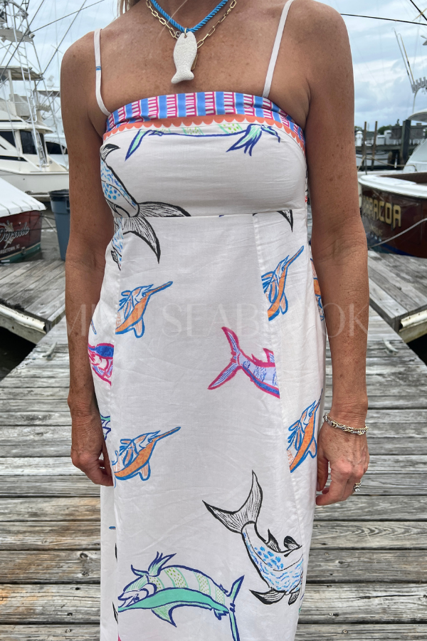 Exumas Dress by King + Pitt, chroma reef print