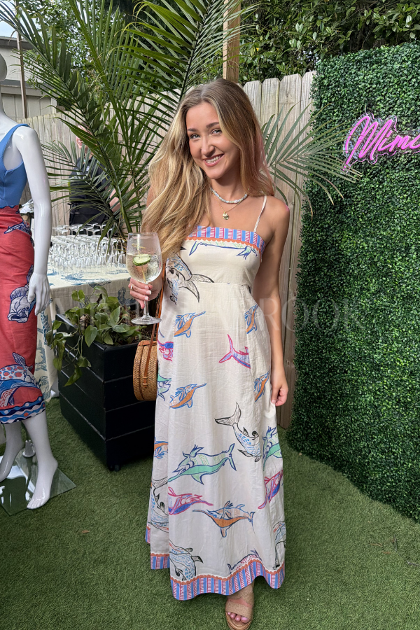 Exumas Dress by King + Pitt, chroma reef print