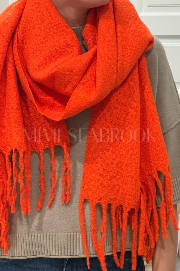 Fable scarf, orange