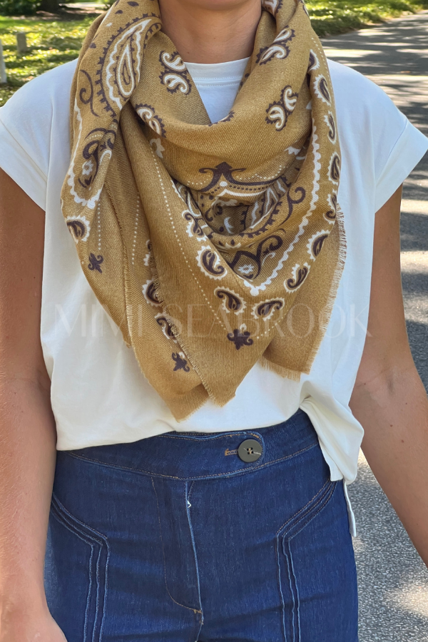 Fallon scarf, mustard