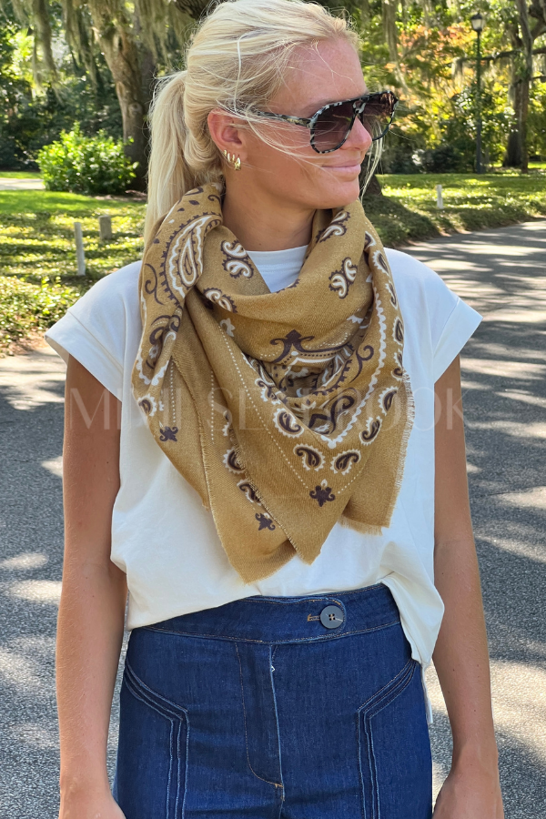 Fallon scarf, mustard