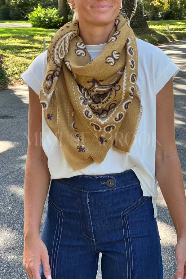 Fallon scarf, mustard