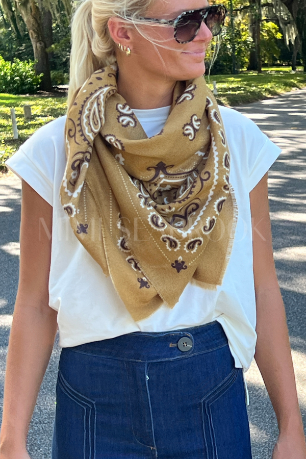 Fallon scarf, mustard