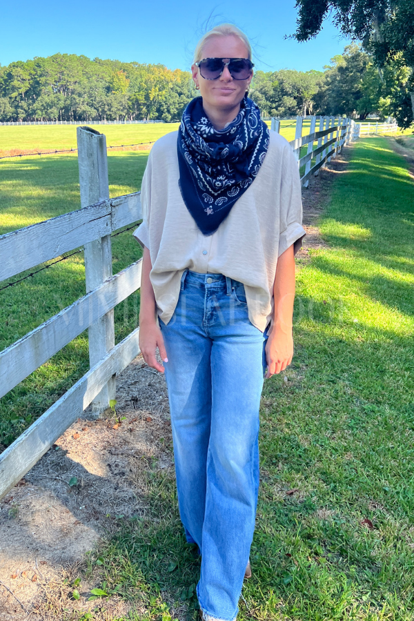 Fallon scarf, navy