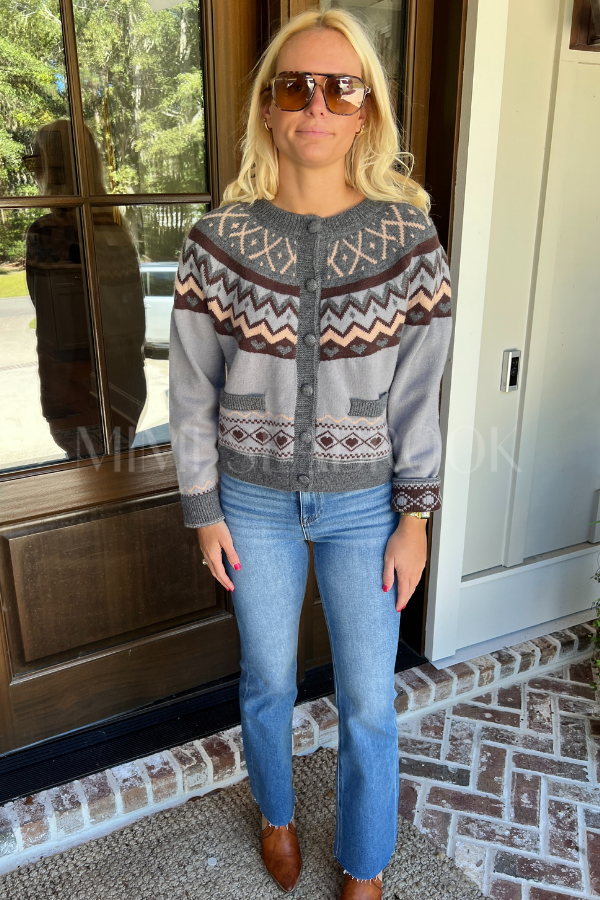 Feldman sweater, grey brown