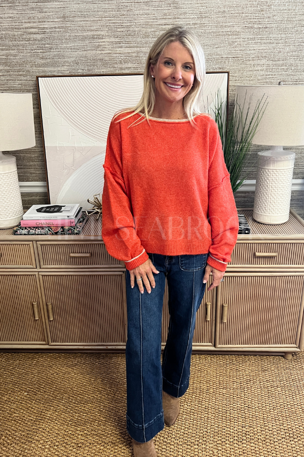 Felicity sweater, orange