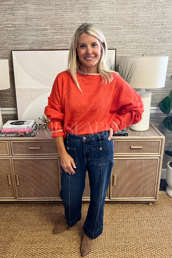 Felicity sweater, orange