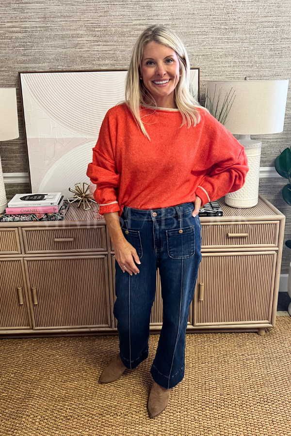Felicity sweater, orange