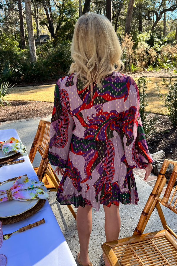 Flirty Short Dress, Arabia Crimson by Oliphant