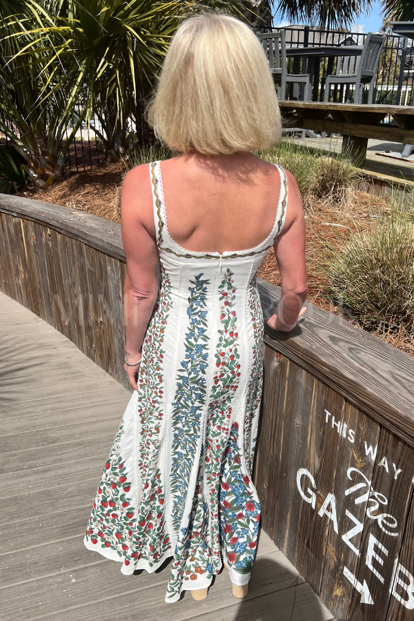 Fruit Beauty Off-White Maxi Dress by Farm Rio