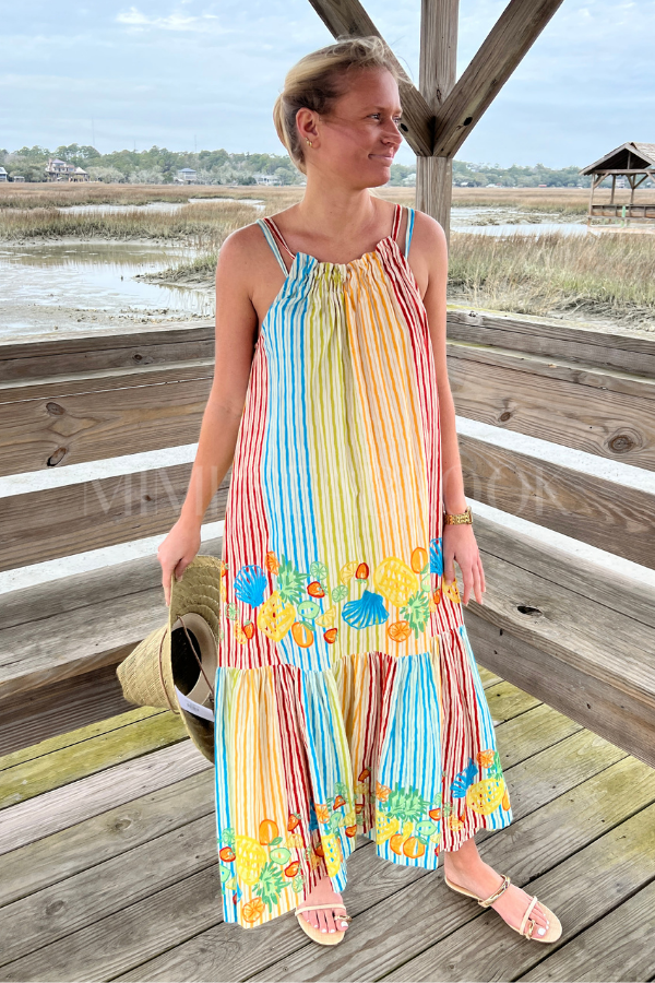 Fruit Stripe Camilla Dress by Sunshine Tienda