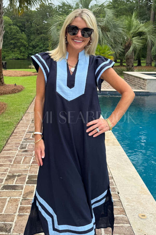 Gabriella dress, navy