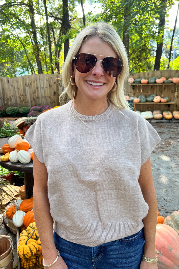 Gaillard sweater, tan