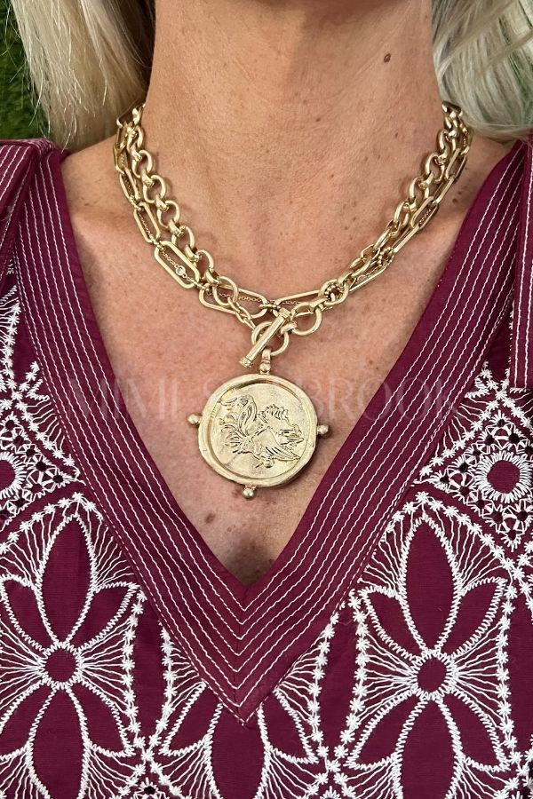 Gamecock Charm Necklace (This is a pre-order approx. Sept 22)