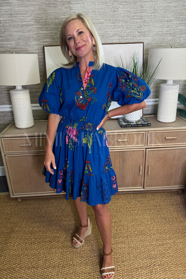 Gardner dress, blue