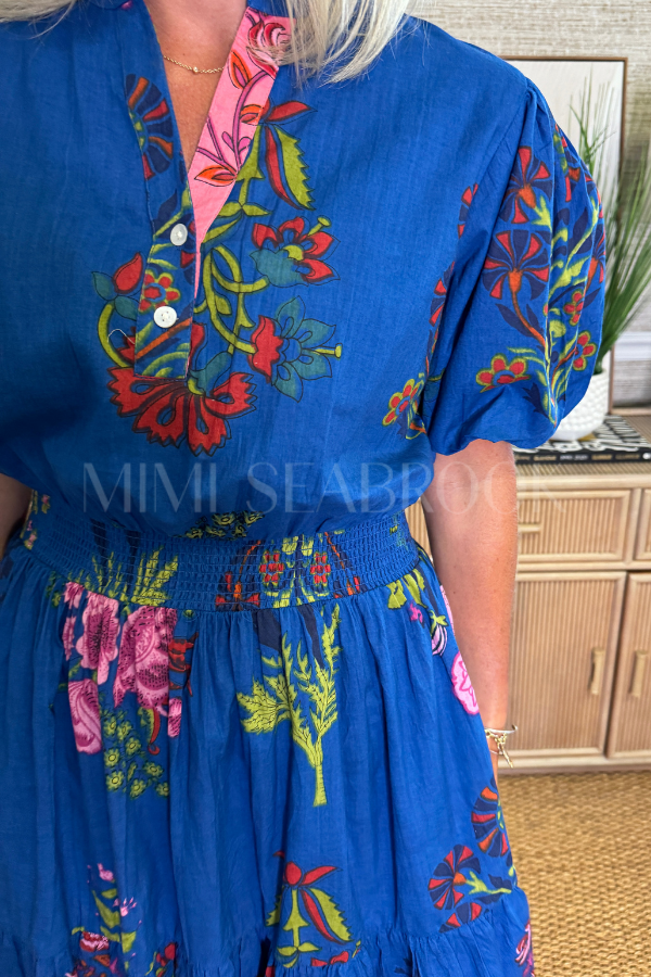 Gardner dress, blue