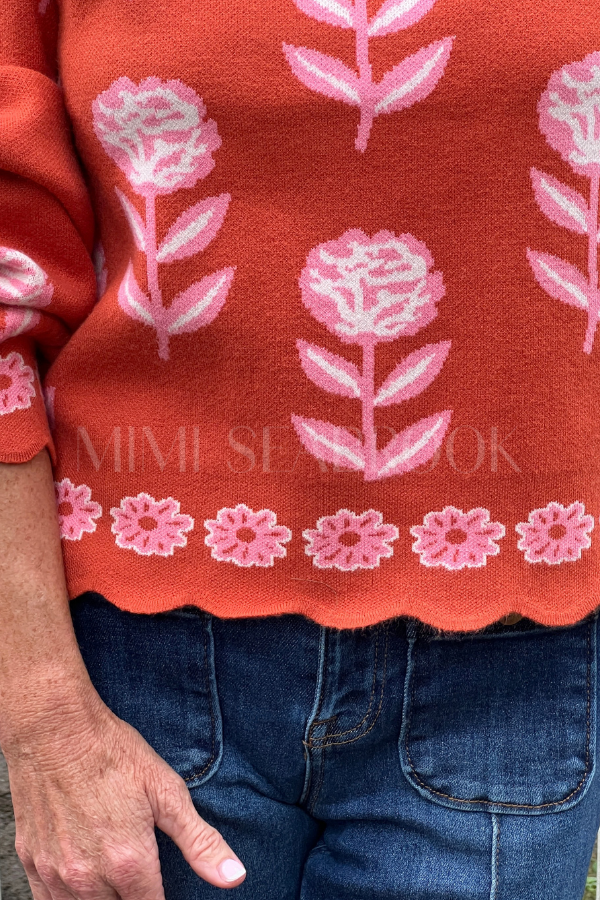 Gaster sweater, burnt orange