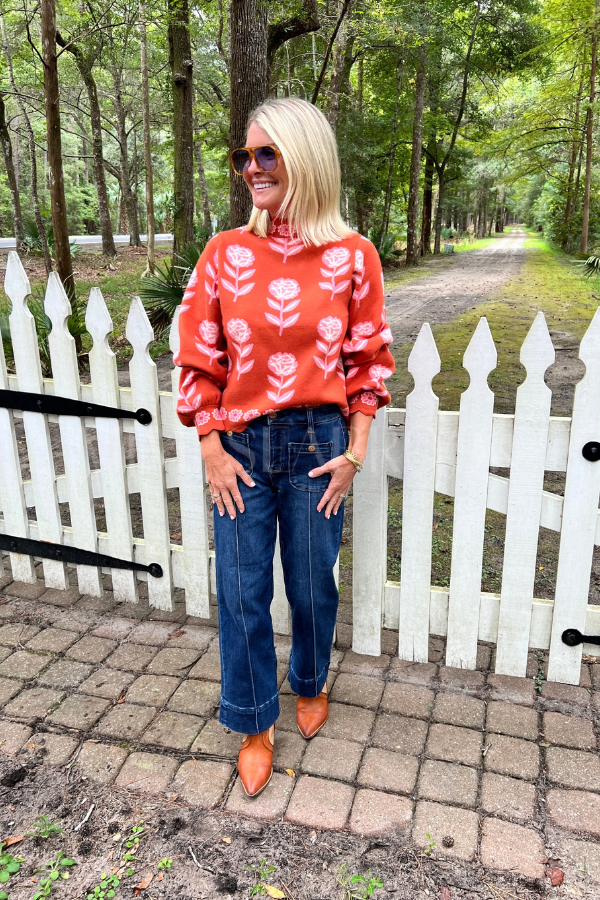 Gaster sweater, burnt orange