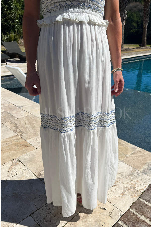 Ginerva Ankle Dress, Ivory by Cleobella