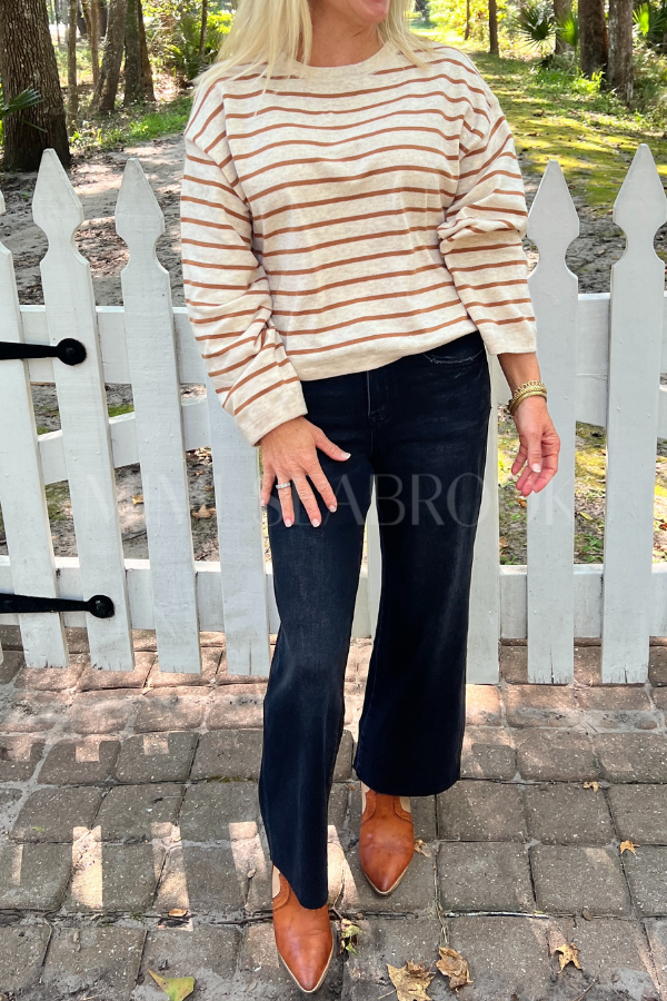 Ginny sweater, oatmeal/camel