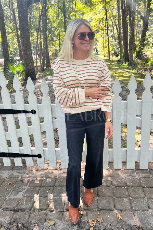 Ginny sweater, oatmeal/camel