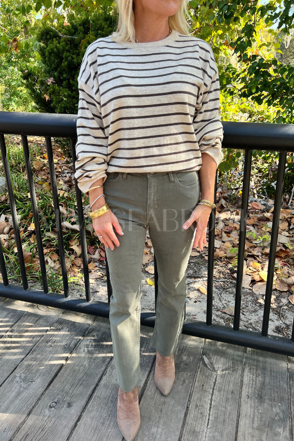 Ginny sweater, oatmeal/charcoal