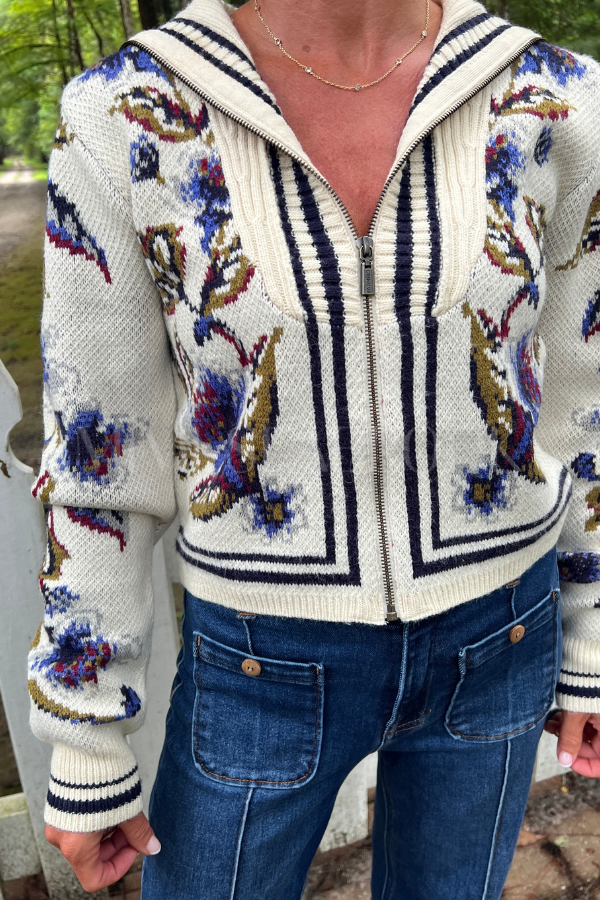 Golden Nature Knit Cardigan by Farm Rio