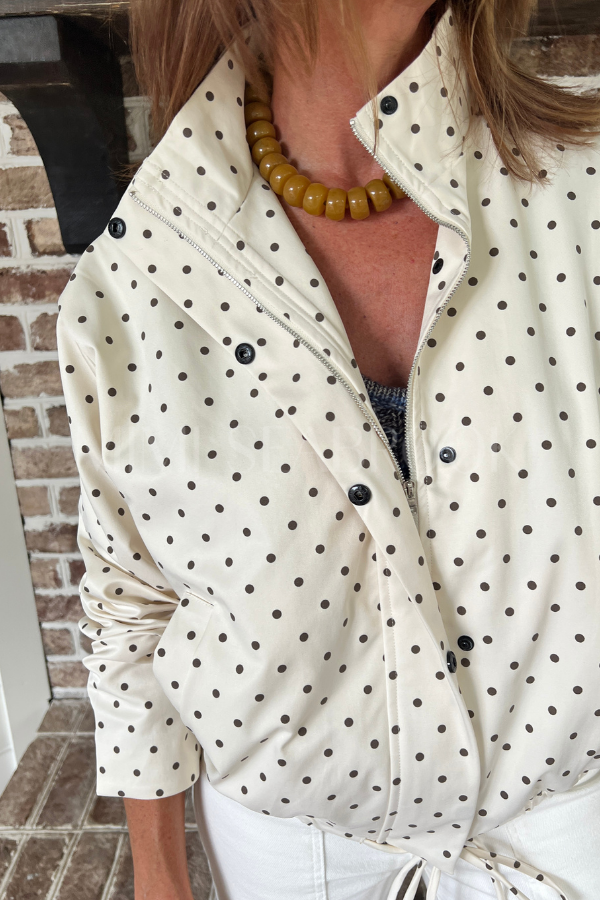 Greenley polka dot jacket