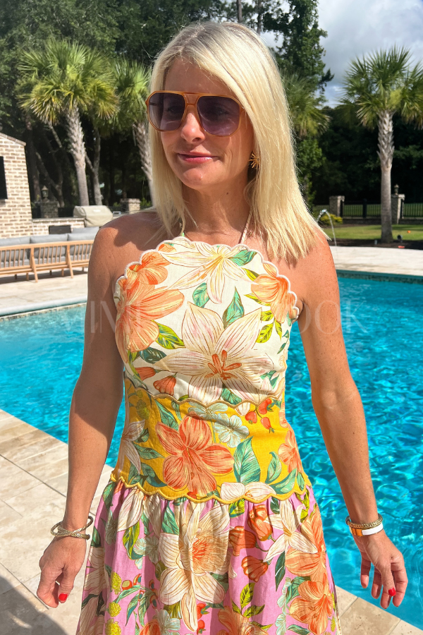 Guaragarden Sleeveless Midi Dress by Farm Rio