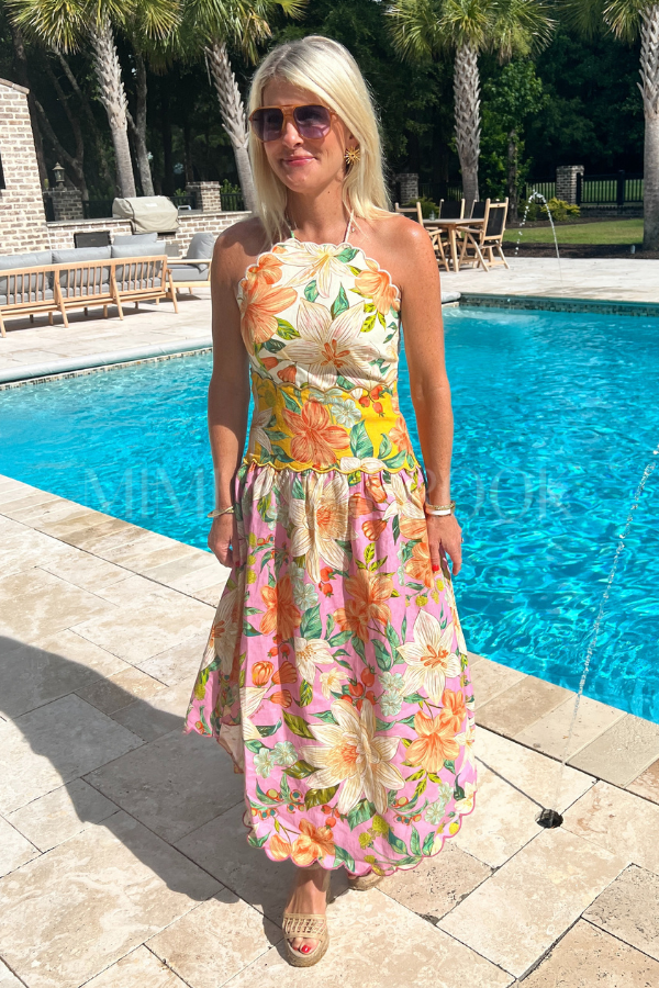 Guaragarden Sleeveless Midi Dress by Farm Rio