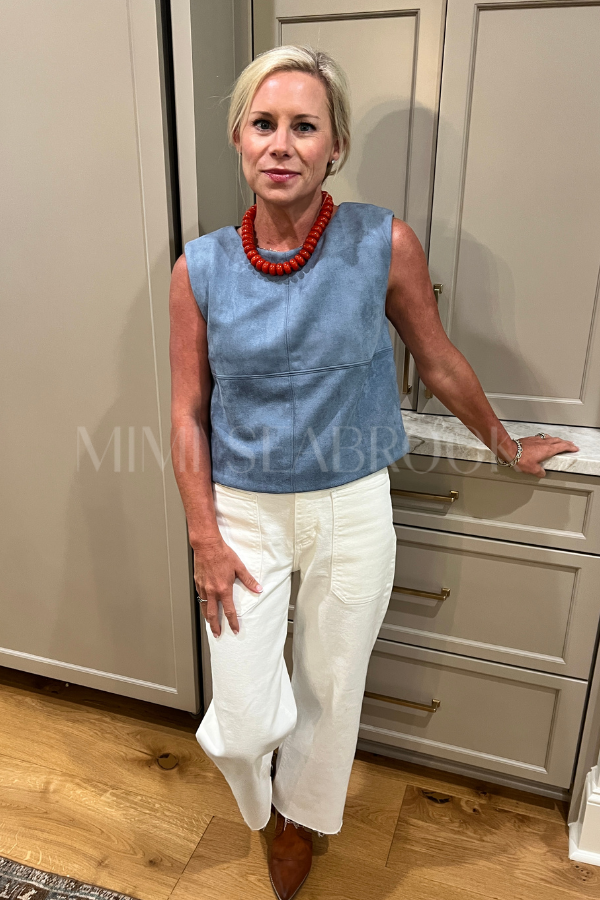 Guthrie top, blue