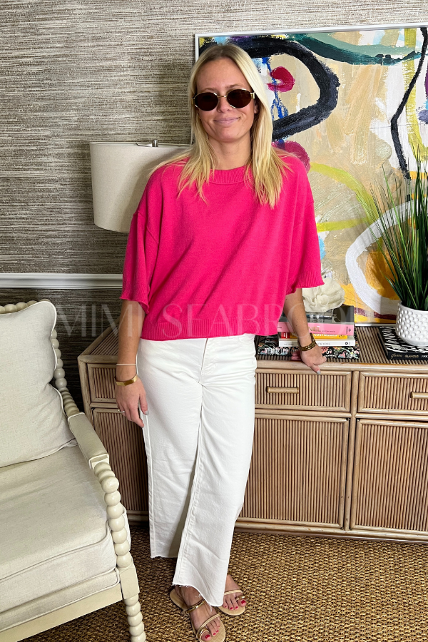 Hadleigh sweater, pink