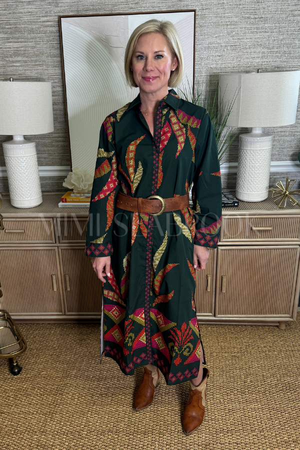 Haiden Dress, Forest Print