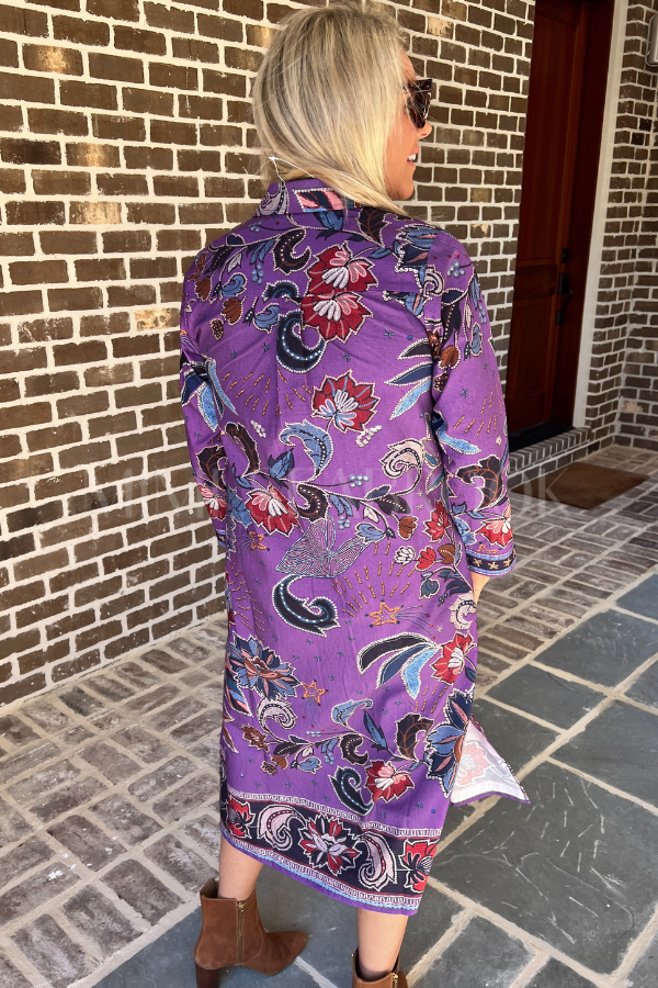 Haiden dress, purple sparkle