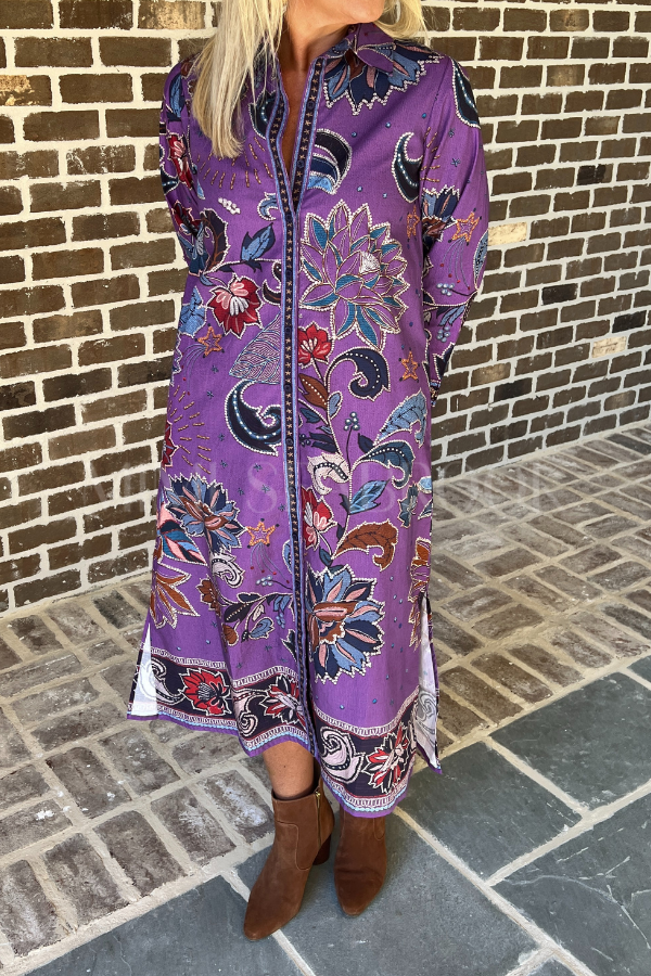 Haiden dress, purple sparkle