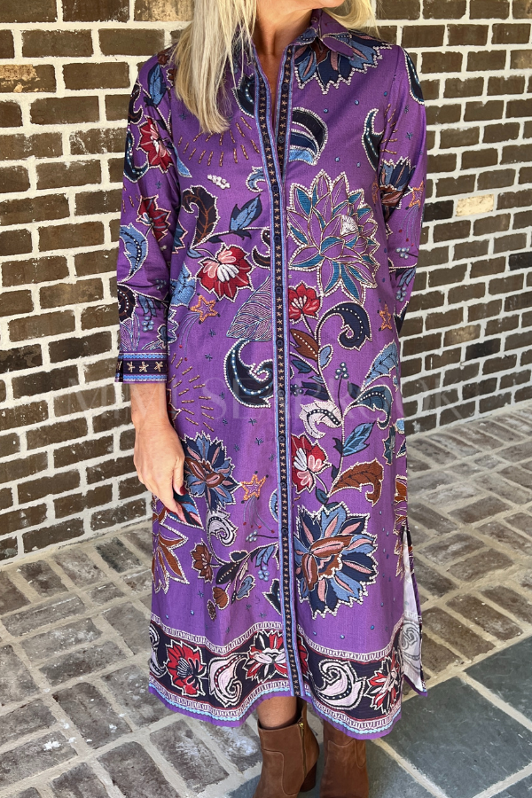 Haiden dress, purple sparkle