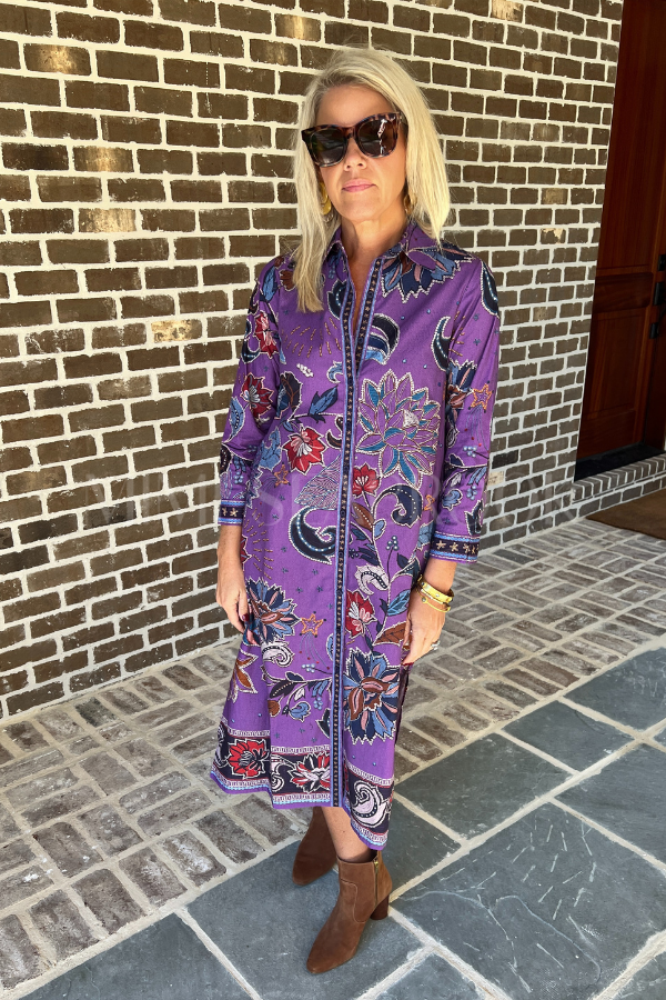 Haiden dress, purple sparkle