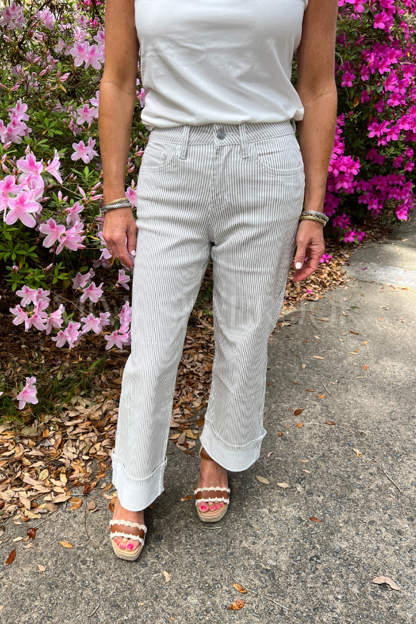 Haile stripe jeans, khaki