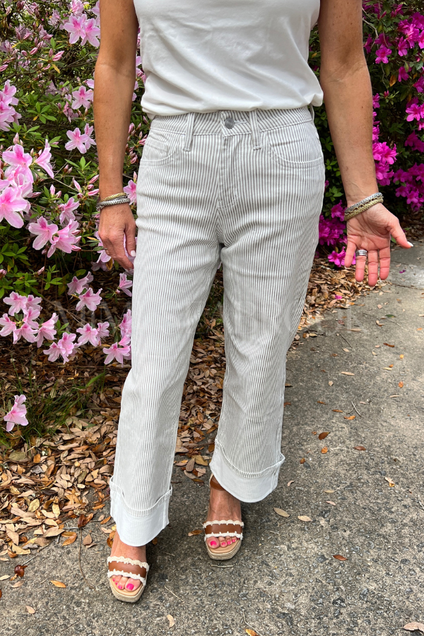 Haile stripe jeans, khaki