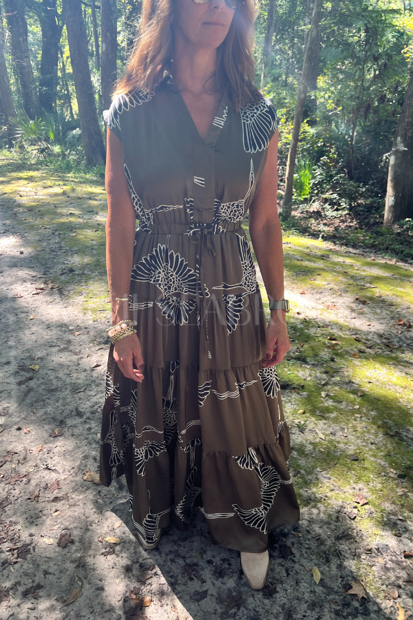 Hampton dress, mocha