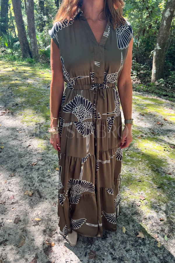 Hampton dress, mocha