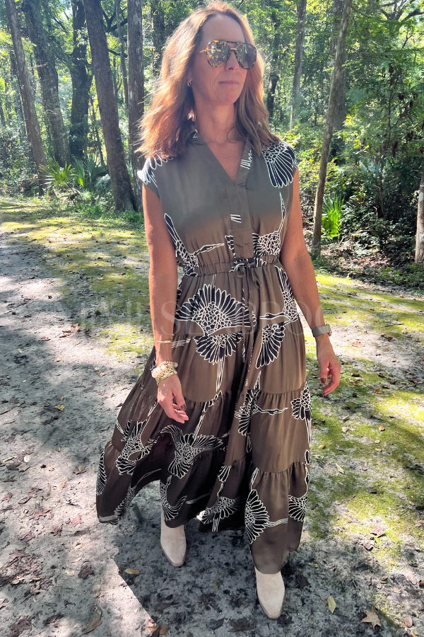 Hampton dress, mocha