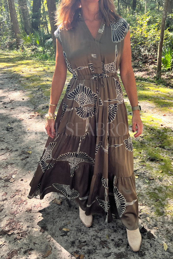 Hampton dress, mocha