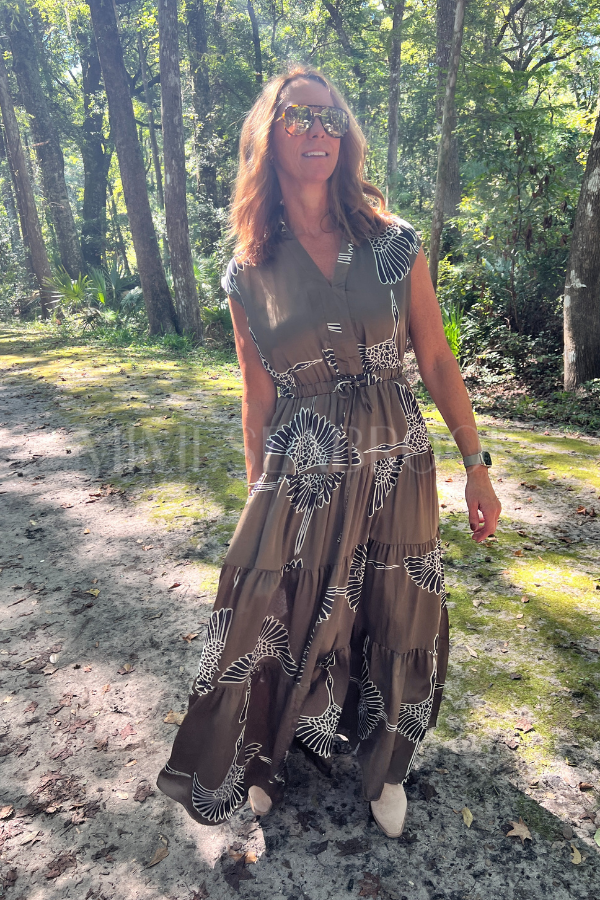 Hampton dress, mocha