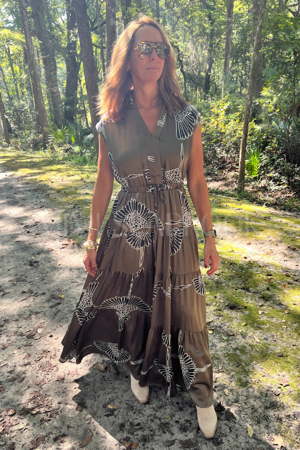 Hampton dress, mocha